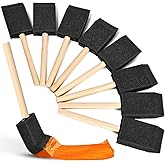Foam Paint Brushes, 1.6 Inch, 8 Count, Sponge Paint Brush, Foam Brushes for Painting & Staining, Craft & Art Paint Sponges