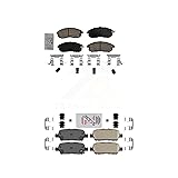 AmeriBRAKES Front Rear Ceramic Disc Brake Pads Kit