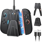 FASTSNAIL 【Upgraded 2.0】 Charging Grip for Nintendo Switch 2 (2025) for Joycon 2, Strong Magnetic Controller Grip and Storage Dock for Joy-con 2, Charger Stand with LED Indicator, Play While Charging