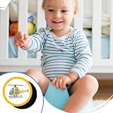 NQEUEPN 24 Sheets Potty Training Stickers 12 Styles Thermochromic Color Changing view 5