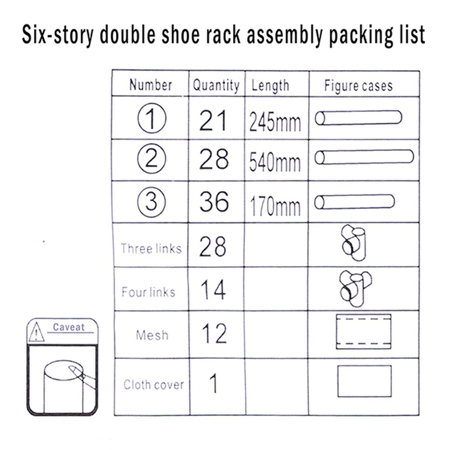 afferty 6 Layer 12 Grid Portable Shoe Rack Shelf Storage Organizer Cabinet for 30 Pairs Shoes(US STOCK)