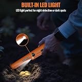 GLOBAL TECH Metal Detector Pinpointer IP66 Waterproof 360° Scan Orange view 5