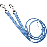 Blue-9 Reflective 6ft Multi-Function Dog Leash with Traffic Loop, Blue, S/M