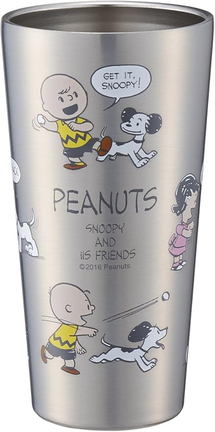 Amazon Co Jp オーエスケー スヌーピー 真空断熱 軽量ステンレスタンブラー 300ml ホワイト 30 ホーム キッチン