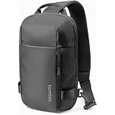 tomtoc 5L Compact Sling Backpack for Men Women, Lightweight Crossbody Shoulder Bag for 2026 11-inch iPad Air M4/M3, iPad Pro M5/M4, iPad A16, Nintendo Switch 2/Rog Xbox Ally X, EDC Daypack - XS Size