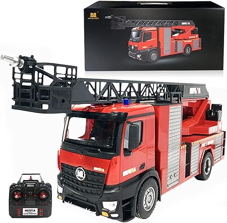 Amazon 億騰 大型 Rc1 14 2 4ghz 10ch 消防車 放水可能 ラジコン おもちゃ シミュレーション救急 多機能 子供贈り物 プレゼント 最大制御距離100ｍ B ラジコン ドローン 通販