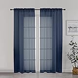 Chyhomenyc Sheer Curtains 72 Inch Length Set of