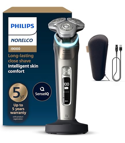 Amazon.com: Philips Norelco S9000 Prestige Rechargeable Wet & Dry