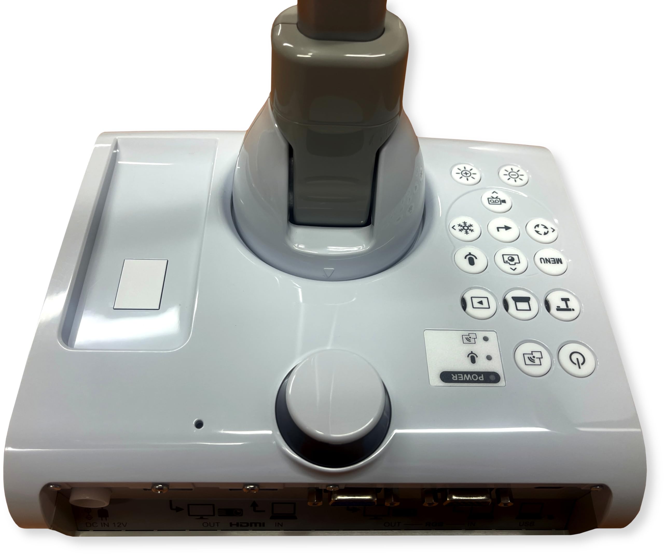 Elmo 1380 Model TT-12G Interactive Document Camera, 4K Ultra HD, 12MP Sensor, Built-in Mic, Multi-Angle Flexible Arm, HDMI/USB/VGA, 192x Zoom; For Classroom Distance Learning; Replaced 1379 TT-12W