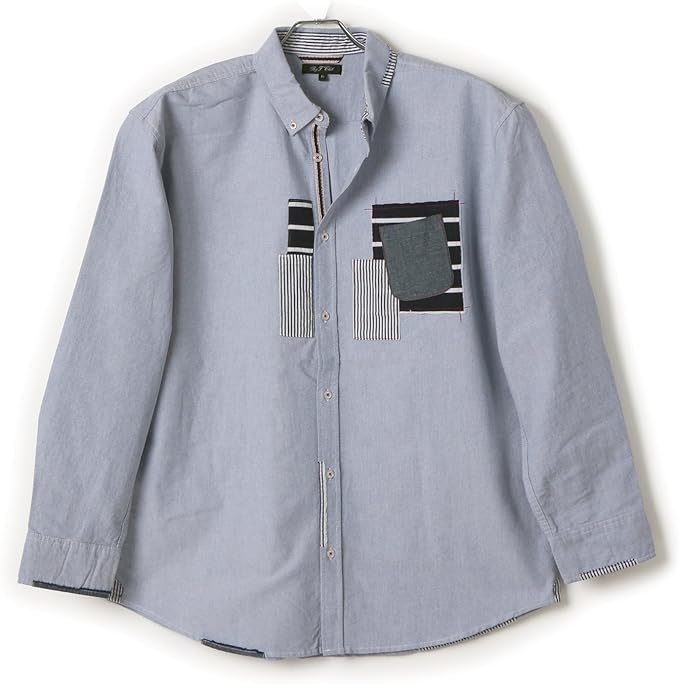 Amazon B T Club ビーアンドティークラブ オックスフォード ボタンダウン リメイク 長袖 シャツ メンズファッション シャツ メンズシャツ Yシャツ 長袖シャツ トップス おしゃれ カジュアル 春夏 大きいサイズ専門店 通販 シャツ 通販