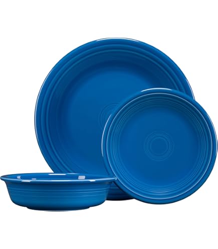 Amazon.com: Fiesta® Bistro Coupe 3-Piece Dinnerware Set – Durable