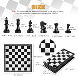 Snocyo Magnetic Folding Chess Set Board with Pieces for Kids Adults Travel view 3