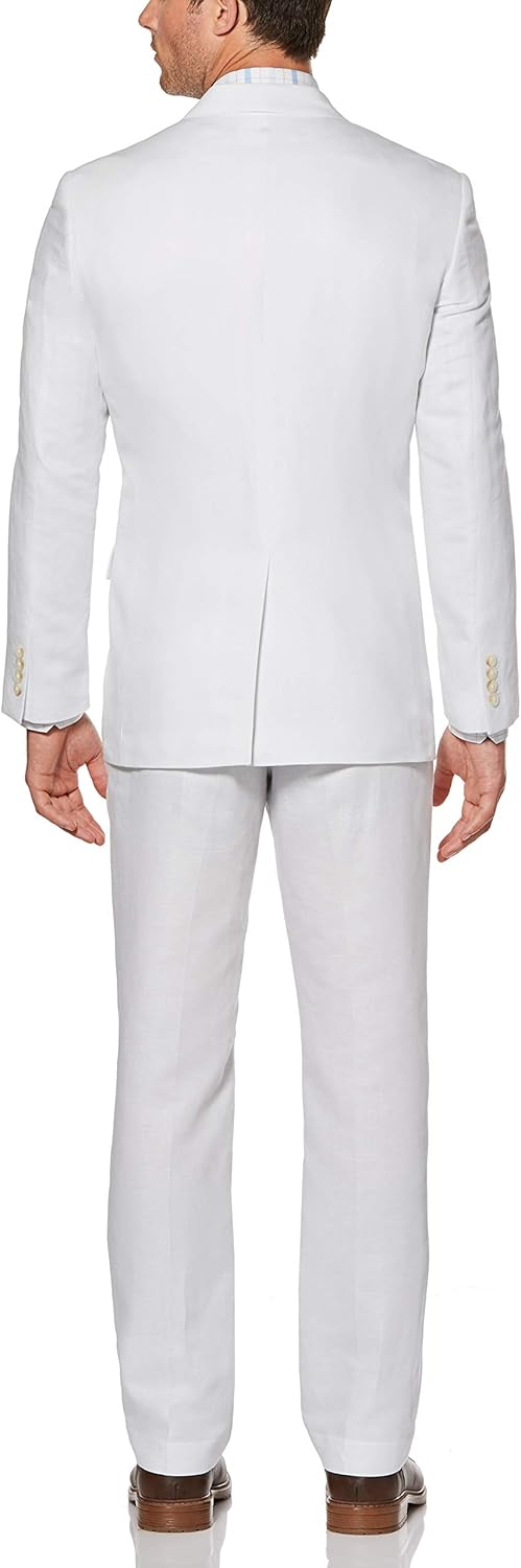 Perry Ellis Men's Linen Suit Jacket, Bright White, 42/Large at  Men’s Clothing store