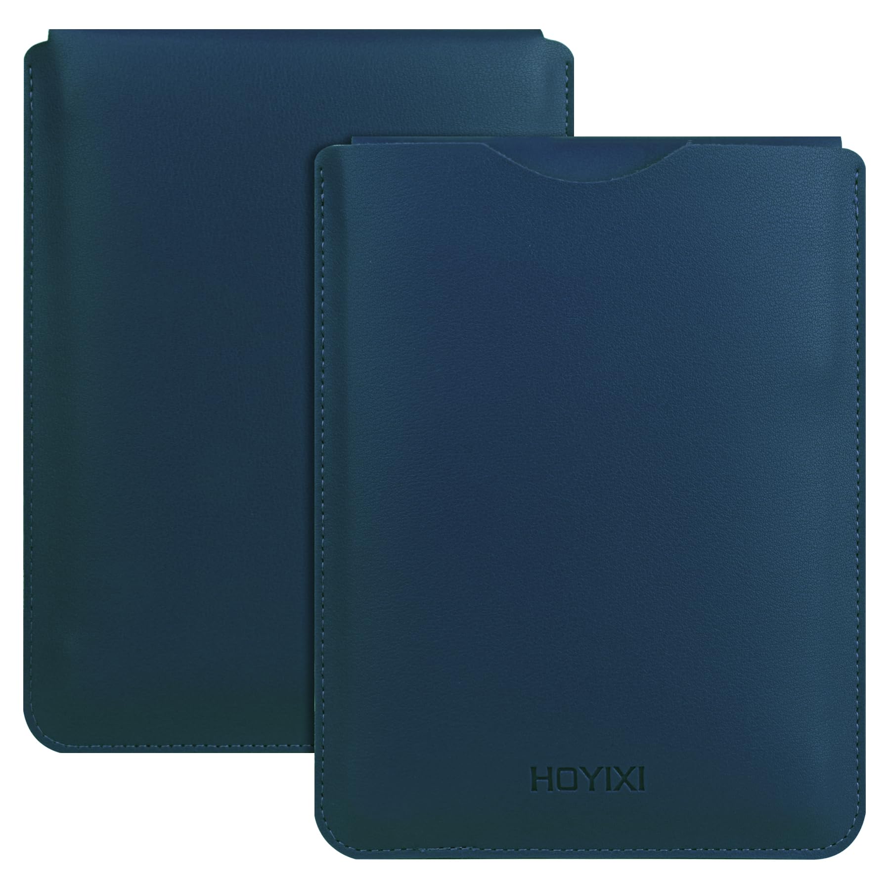 HoYiXi Universal Sleeve Case for 6.8",7" Paperwhite/Colorsoft/Signature Edition 2024 & 2021 Compatible 6.8" Kobo Clara HD/PocketBook/Tolino/Sony Leather Stand Case for 6.8"ebook Reader, Blue