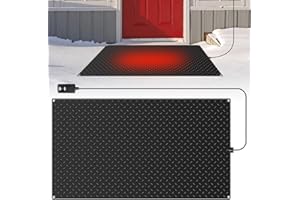 VASALAID VASALAlD Heated Snow Melting Mats,30 x 48 in PVC Snow Melting Mats Outdoor,Snow and Ice Melting Mats for Winter Outdoor Stairs,Steps,Doorways,Walkways,Driveway,2 in/h Melting Speed
