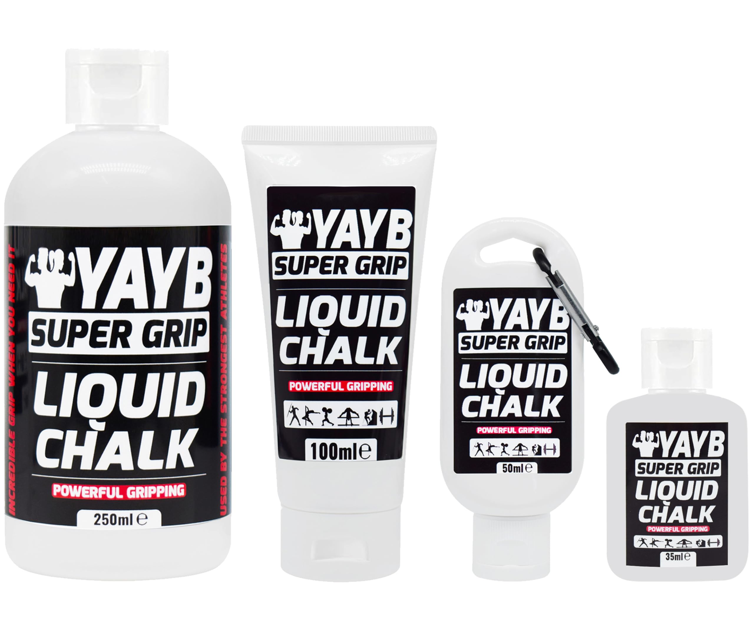 LIQUID CHALK | YAYB | Powerful Hand Grip | Sweat-Free Hands Gym | Weight Lifting, Rock Climbing, Gymnastics, Weightlifting, Pole Dancing, Bouldering, Powerlifting, Strongman, Dry, Sports (1x 35ml) — image 1
