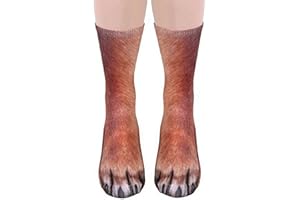 FreeNFond Funny Animal Paw Socks Gag Gifts for White Elephant Gift Exchange
