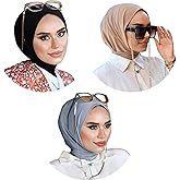 para life Snap Hijab for Women, Breathable Instant Hijabs|Standard Size Stretchable Cotton Sandy|Jersey Undercap
