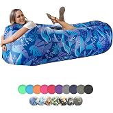 WEKAPO Inflatable Couch Air Lounger Chair - Camping &amp; Beach Accessories, Portable Blow up Sofa for Hiking, Lawn, Indoor/Outdoor Movies &amp; Music Festivals. Lightweight and Easy to Set Up Air Hammock