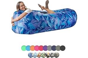 WEKAPO Inflatable Lounger Air Sofa Chair, Portable Couch for Beach, Camping, Picnic, Camping & Hiking Equipment with Compress