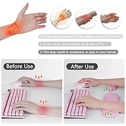 DHUJBFF Keyboard Wrist Rest, Memory Foam Wrist Rest