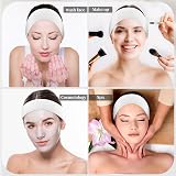 YUXIANLB 30 Pieces Disposable Spa Facial Headbands Adjustable Elastic White view 7