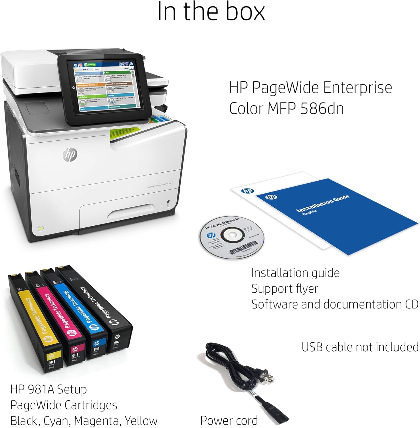 hp pagewide 586 service access code