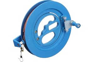 Glow Castle Kite Reel Winder Kite Line Kite String Winder Winding Reel Grip Wheel Professional Outdoor Kite Accessories Flying Tools of The Scroll Wheel Lock - Blue (7.5 inch)