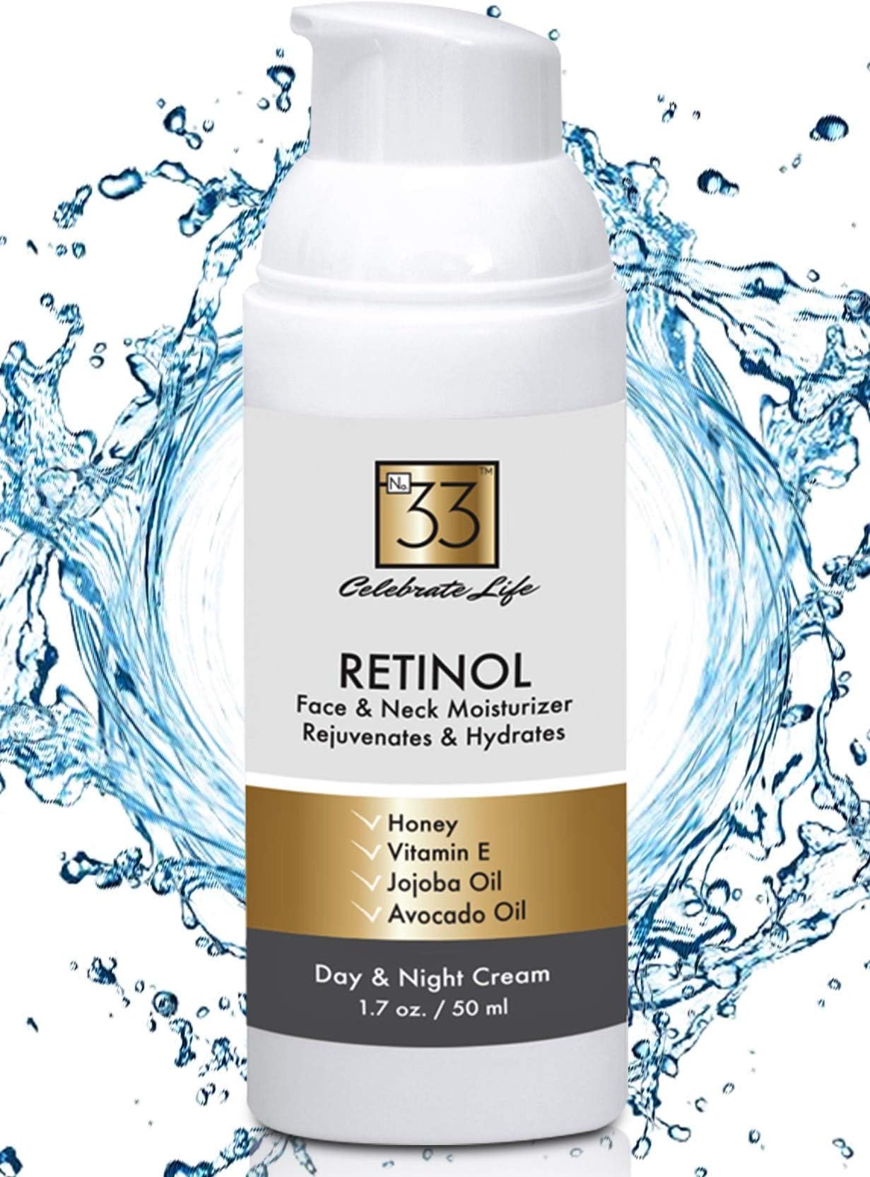 Retinol Face Cream - Lightweight Face and Neck Moisturizer Serum-like Formula Hydrating Thick Cream for Timeless Therapy for all Skin Type - Promoting Skin Renewal-Enhancing Collagen Production, Lessening Fine Lines, Wrinkles and Sun Damage with Natural Nutrients for Anti-Aging, Sensitive, Oily and acne-prone skin Binding together Unique Plant Peptides promoting enhancements in Cellular Vitality and vast improvements in the skin’s natural radiance keeping from sagging, age spots and dark areas