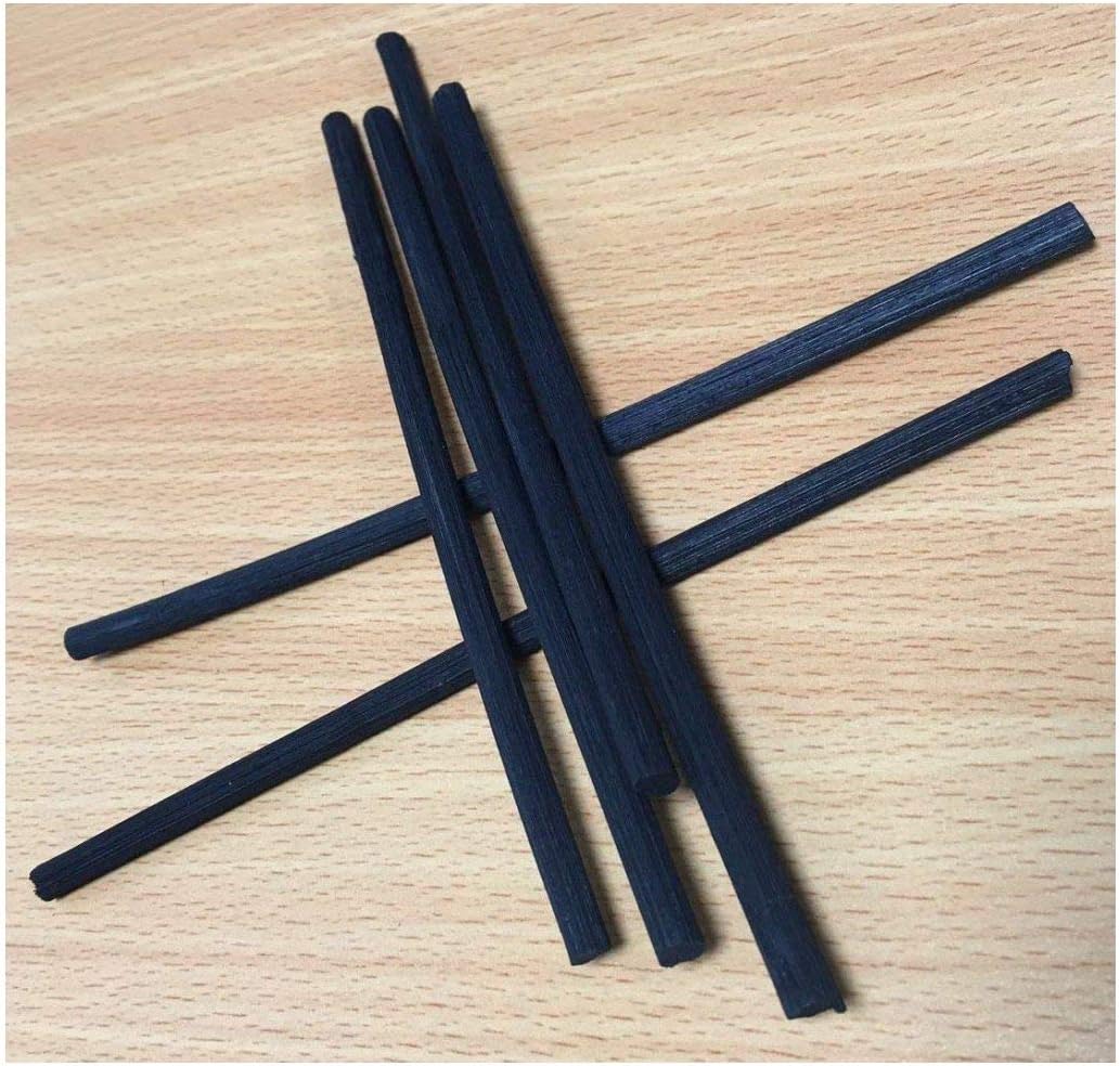 Extra Thick (approx 6 mm) Black Rattan Reeds (Approx 180 mm Long) (25)