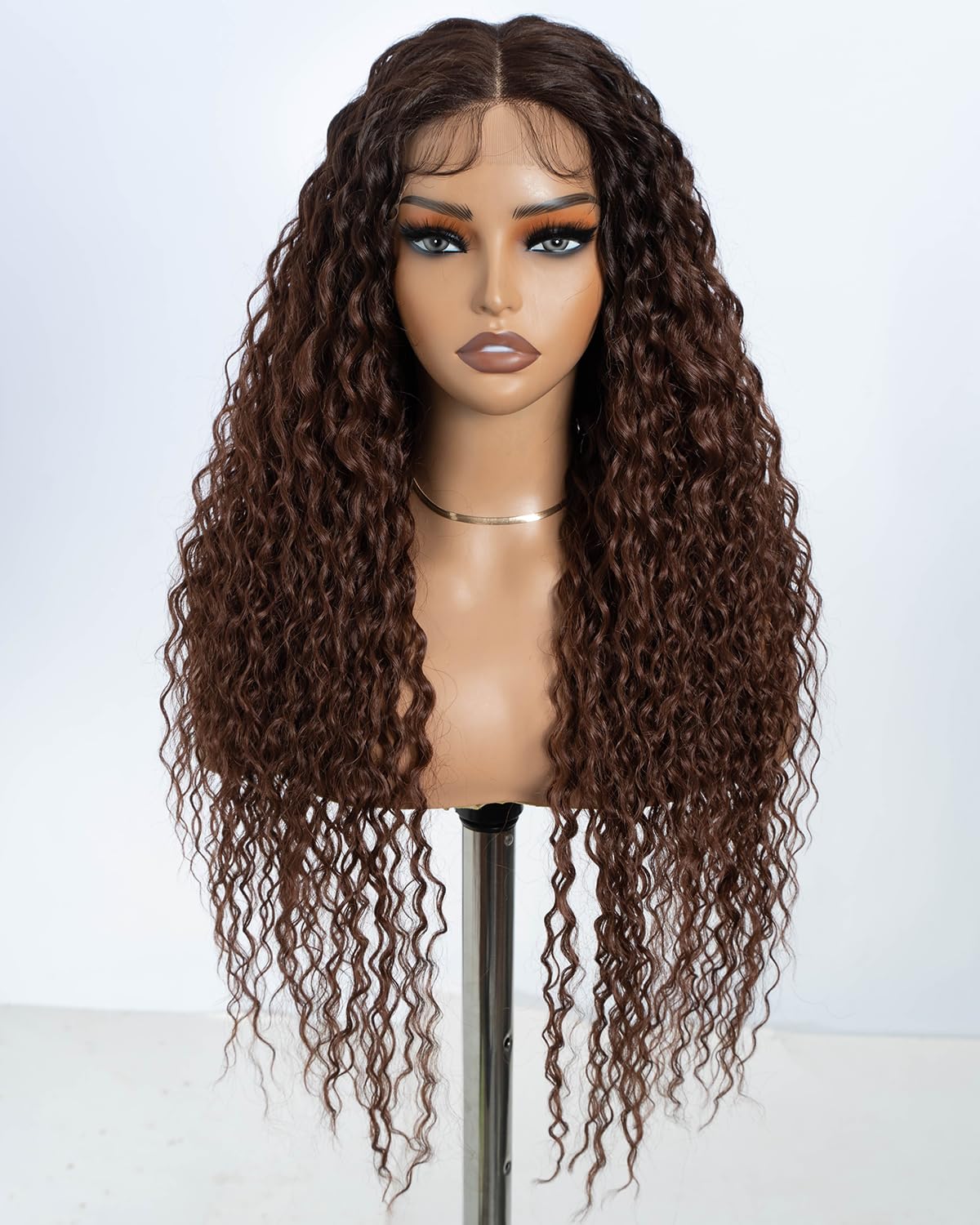 Style Icon Lace Front Wig 28 Inches Curly Synthetic Baby Hair Wigs For Women Heat Resistant Fiber