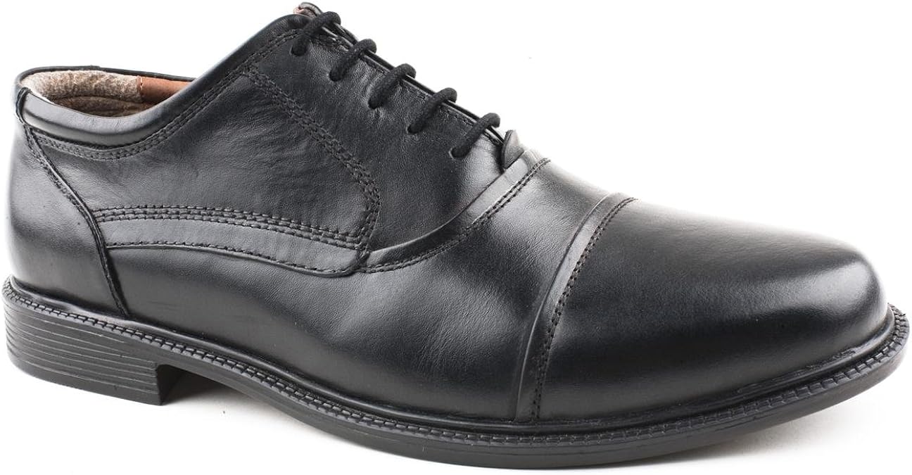 Caravelle Mens Vantage 2 Black Lace up Shoes Size 12