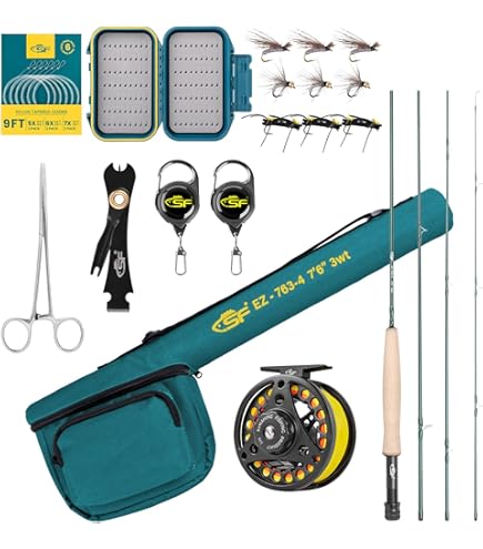 Amazon.com: Eagle Claw Trailmaster Spin-Fly Rod 6 Pc. 7 M, Im-7