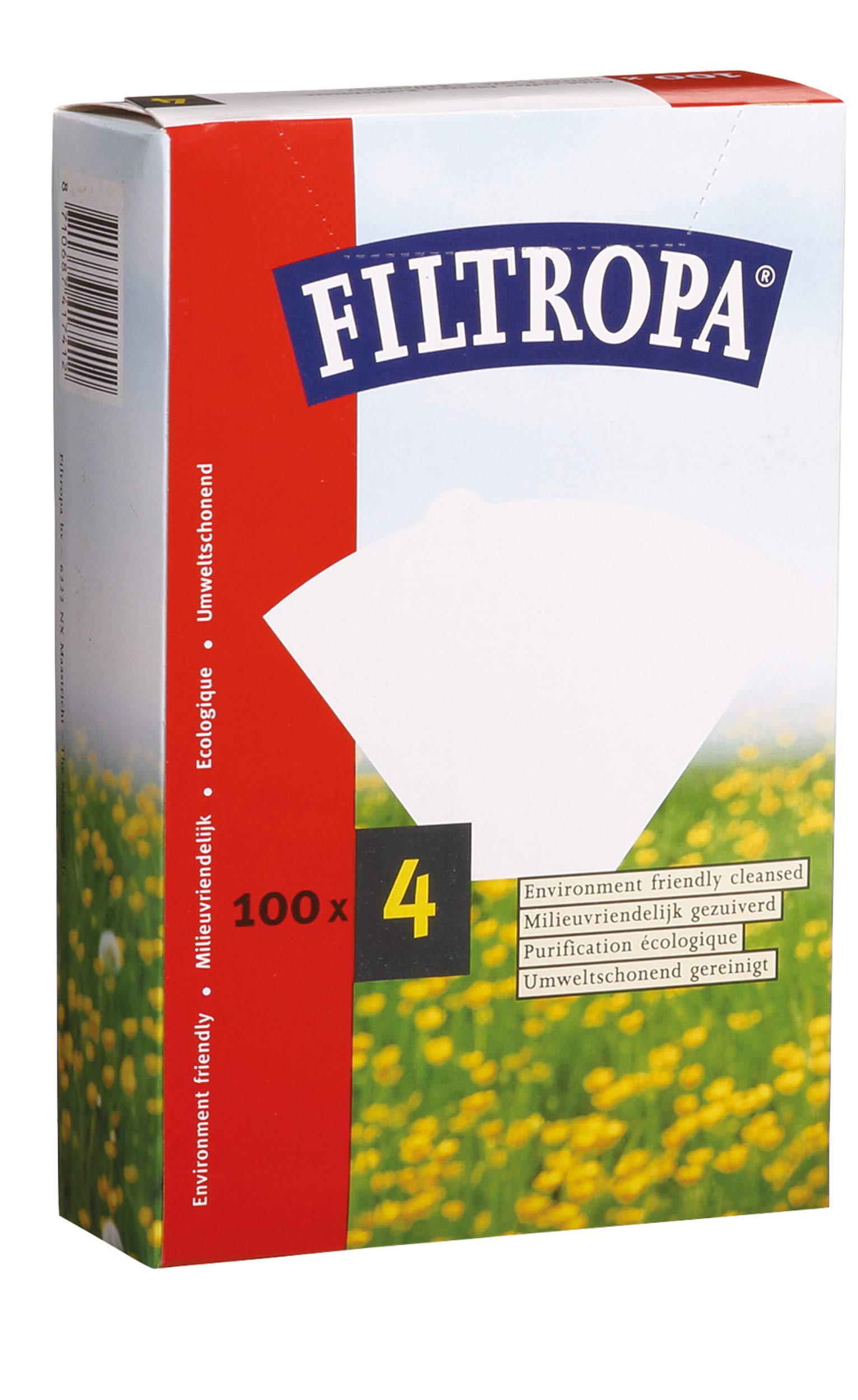 Kitchen Craft PAPFILB Filtropa Bleached Coffee Filter Papers Size 4