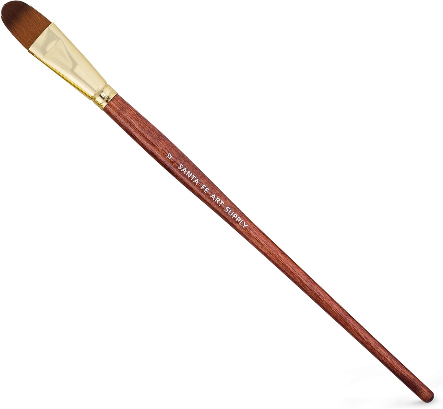 Santa Fe Art Supply Artist Paintbrush Filbert Size 12. Acrylic Oil Watercolor & Face Paint. Long Handle Replacement Paint Brushes with