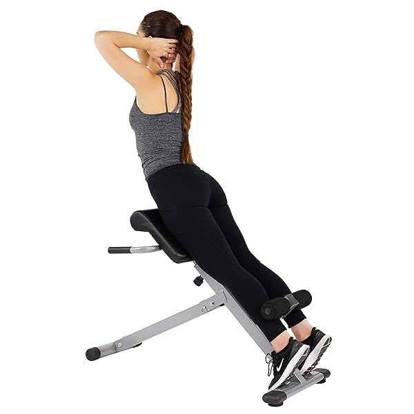 SUNNY HEALTH & FITNESS 45-DEGREE HYPEREXTENSION ROMAN CHAIR...