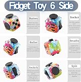 Steemjoey 2-in-1 Fidget Set Pad Cube Sensory Toys Stress Relief ADD ADHD Autism view 6