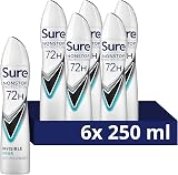 Sure Women Invisible Aqua Antiperspirant 72hr Protection Deodorant Body Spray 6 view 2