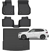 for BMW X1 Floor Mats 2026 2025 2024 2023 | Custom Fit full Set,TPE Durable Odorless,All Weather Protection,Pet-Friendly Material,Waterproof,Anti-Slip