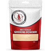 Red Panax Ginseng Powder with Natural Ginsenosides (4 oz)- Supports Healthy Energy, Vitality, Mood and More, Korean Panax Ginseng Root Powder for Smoothies, Coffee or Drinks (1 Pack)