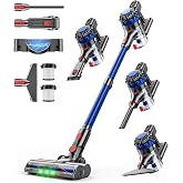 KARDV Cordless Vacuum Cleaner, 500W/40Kpa Vacuum Cleaners for Home, 60Mins Stick Vacuum with LED Display, Anti-Tangle Wireless Vacuum, 8 in 1 Lightweight Vacuum for Hard Floors Carpet Pet Hair