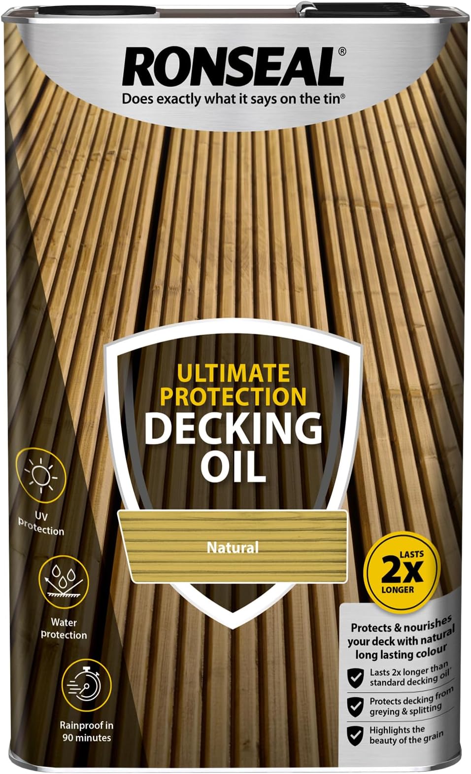 Ronseal Ultimate Protection Decking Oil Natural 5L