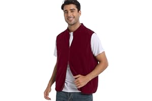 Argstar Men's Fleece Vest with 6 Pockets (S - 2XL, Available in Inner Pockets)