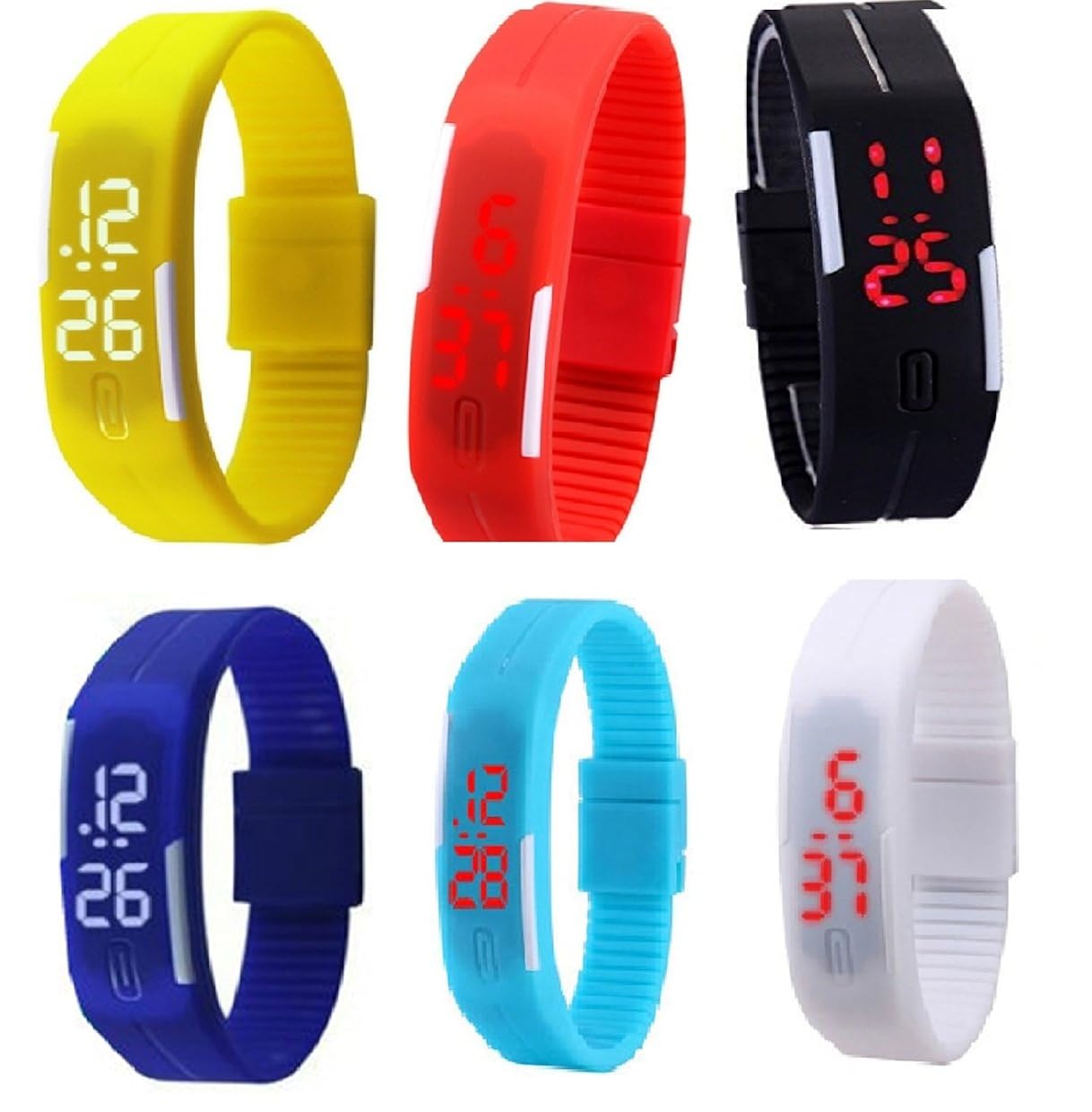 led band watch