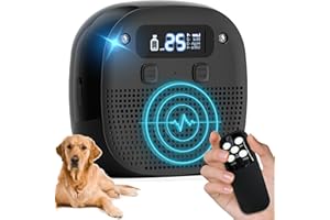 LAOFAN Dog Barking Control Devices for Dogs with 60ft Remote Control, Ultrasonic & Sensor Technology, Rechargeable, Waterproof, Adjustable Modes & Frequencies, Anti Barking Device for Indoor Outdoor (Black)
