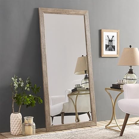 Naomi Home Rustic Floor Mirror Natural 