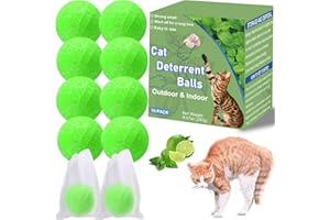 K Smart Sign Cat Deterrent, 10 Pack Natural Peppermint Oil, Outdoor/Indoor, Keeps Cats Out, Green, S