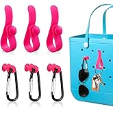 Oudizz 6Pcs Inserts Hooks Accessories for Bogg Bag, Carabiner Keychain for Beach Bags, Key Holder for Small & Large Bogg Bags