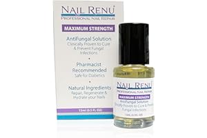 Nail Renu Toenail Fungus Treatment Extra Strength | Fast Acting Nail Repair for Damaged Nails | 1% Tolnaftate, Ceremide III, & Essential Oils Repair & Rejuvenate | Finger and Toe Nail Fungus Treatment