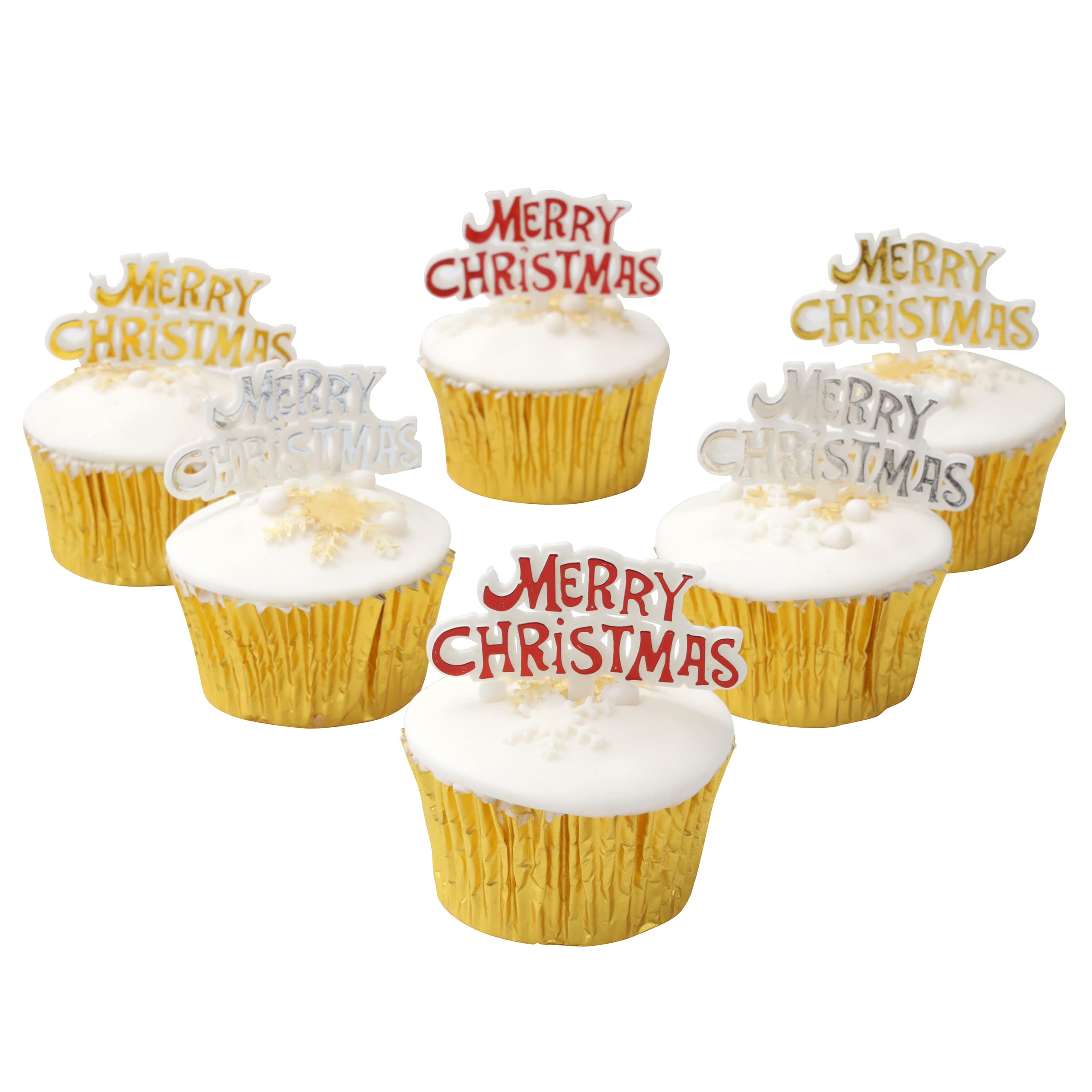 Cake Factory Christmas Cake Decorations Merry Christmas Signs Motto Topper (Signs/Motto)